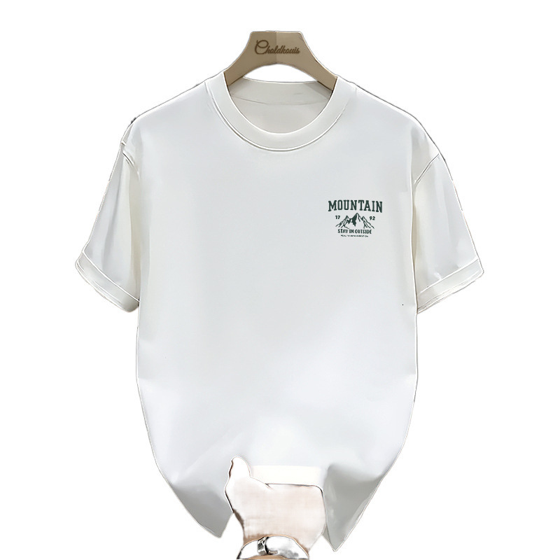 Designer Hoodie 100% Cotton Short Sleeve For Men New Trendy Korean Polo Style Loose Fit Summer Tee Men's Designer T-shirt Top Base Shirt