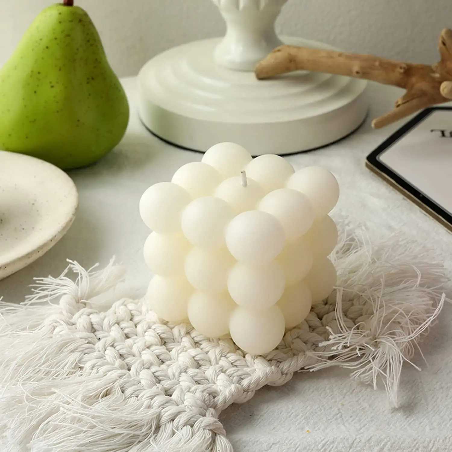 Scented Bubble Cube Candles for Home Aesthetic Room Decor Ideal Gift for House Warming Wedding Birthday ChristmasValentine H260319