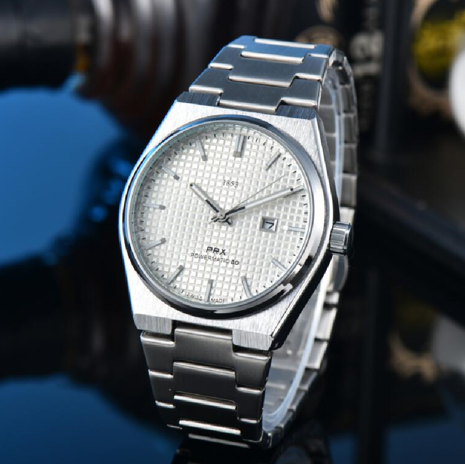 Fashion 1853 TISSOTSitty PRX Quartz Wrist Watches bell wristwatches High Quality Luxury Brand Chronograph Clock stainless steel Belt #55