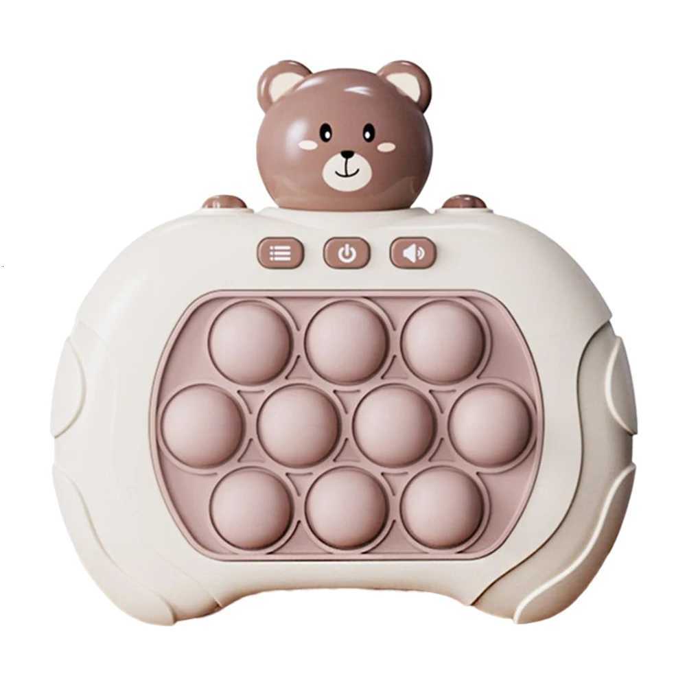 Mini Mole Whacker Toy with Sound Light Creative Mole Attack Game Decompression Toys Hit The Gopher Game Machine for Baby Toddler Y260319