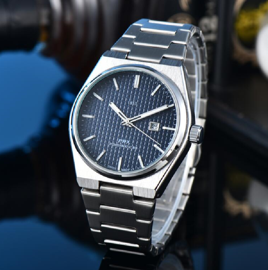 Fashion 1853 TISSOTSitty PRX Quartz Wrist Watches bell wristwatches High Quality Luxury Brand Chronograph Clock stainless steel Belt #266