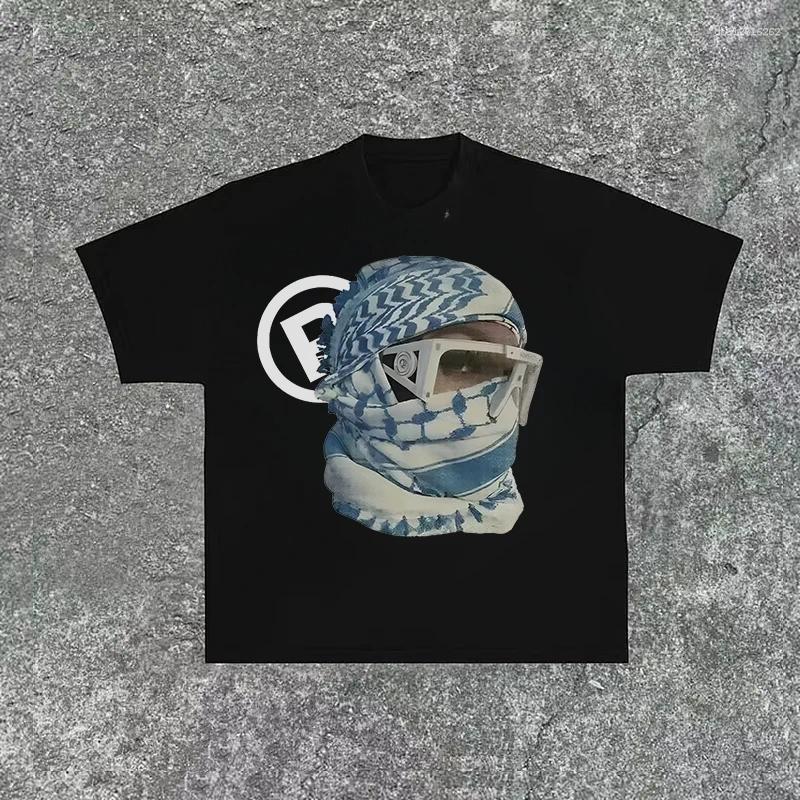 Men's T Shirts Streetwear Clothing Men Women Hip Hop Image Graphic Printed Gothic Oversized Cotton Short Sleeves Tee Tops