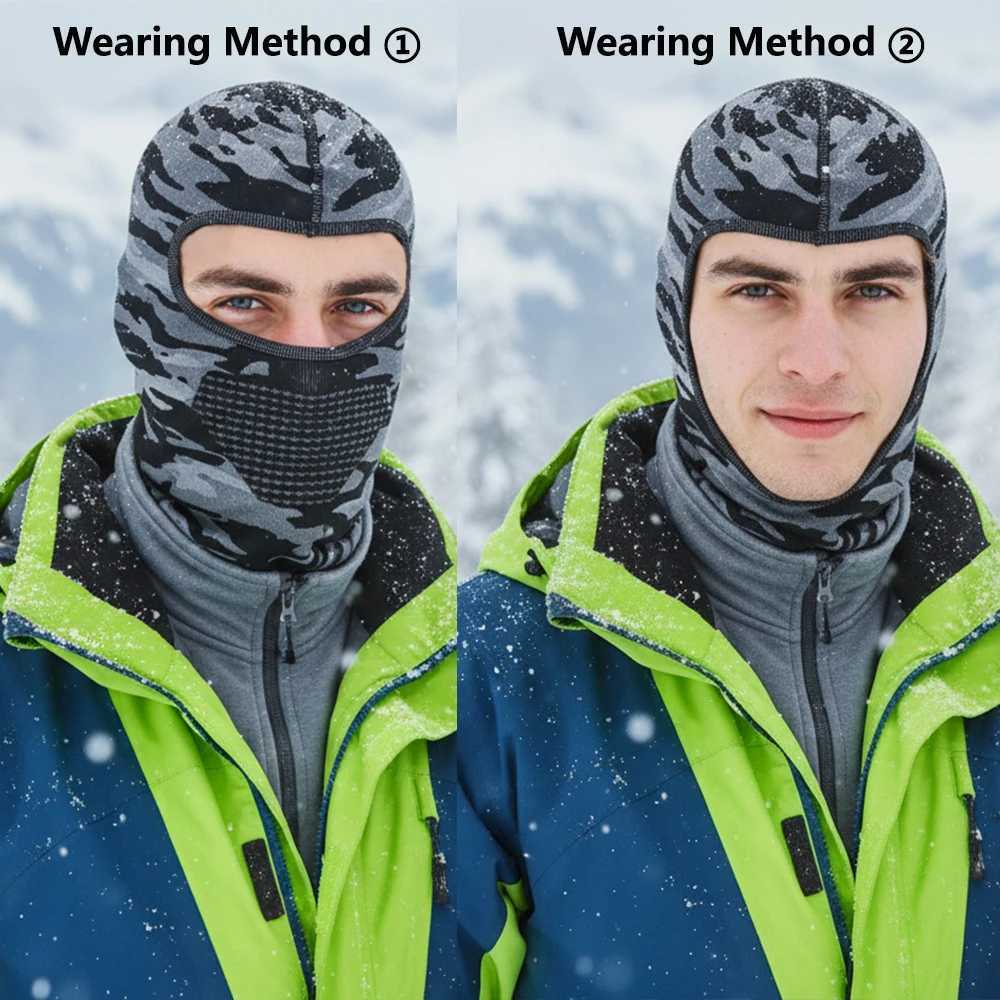 Autumn Winter Warm Balaclava Hat Unisex Elasticity Breathable Full Face Cycling Mask Outdoor Sports Running Skiing Mask Scarf M260320