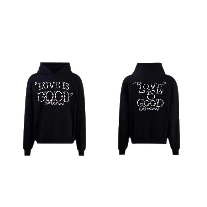 Harajuku Oversized Diamond skull Print Streetwear Hoodie Vintage Streetwear Tops Sweatshirt Goth Hoodies Women Y2k Clothes 240822