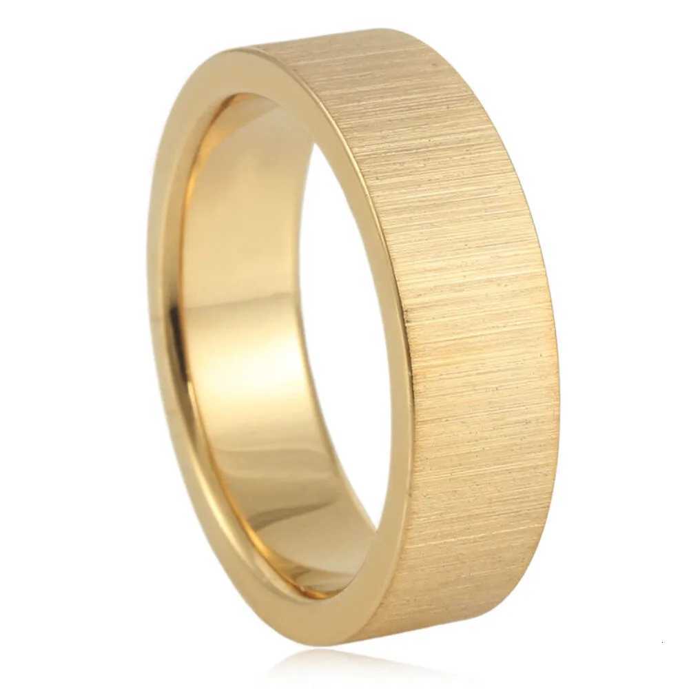 European and American hot-selling titanium steel frosted ring plain stainless steel mens brushed ring jewelry H260320 - view 3
