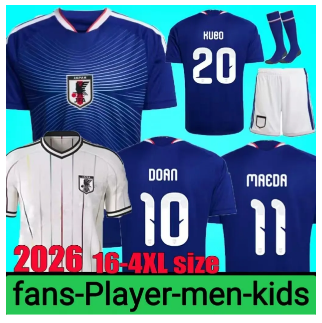 2026 2027 Japan Soccer Jerseys World Cup MINAMINO TOMIYASU TSUBASA Mitoma Maeda maillot japon Football Shirts KYOGO Asano Ito SHIBASAKI KUBO men kids fans player