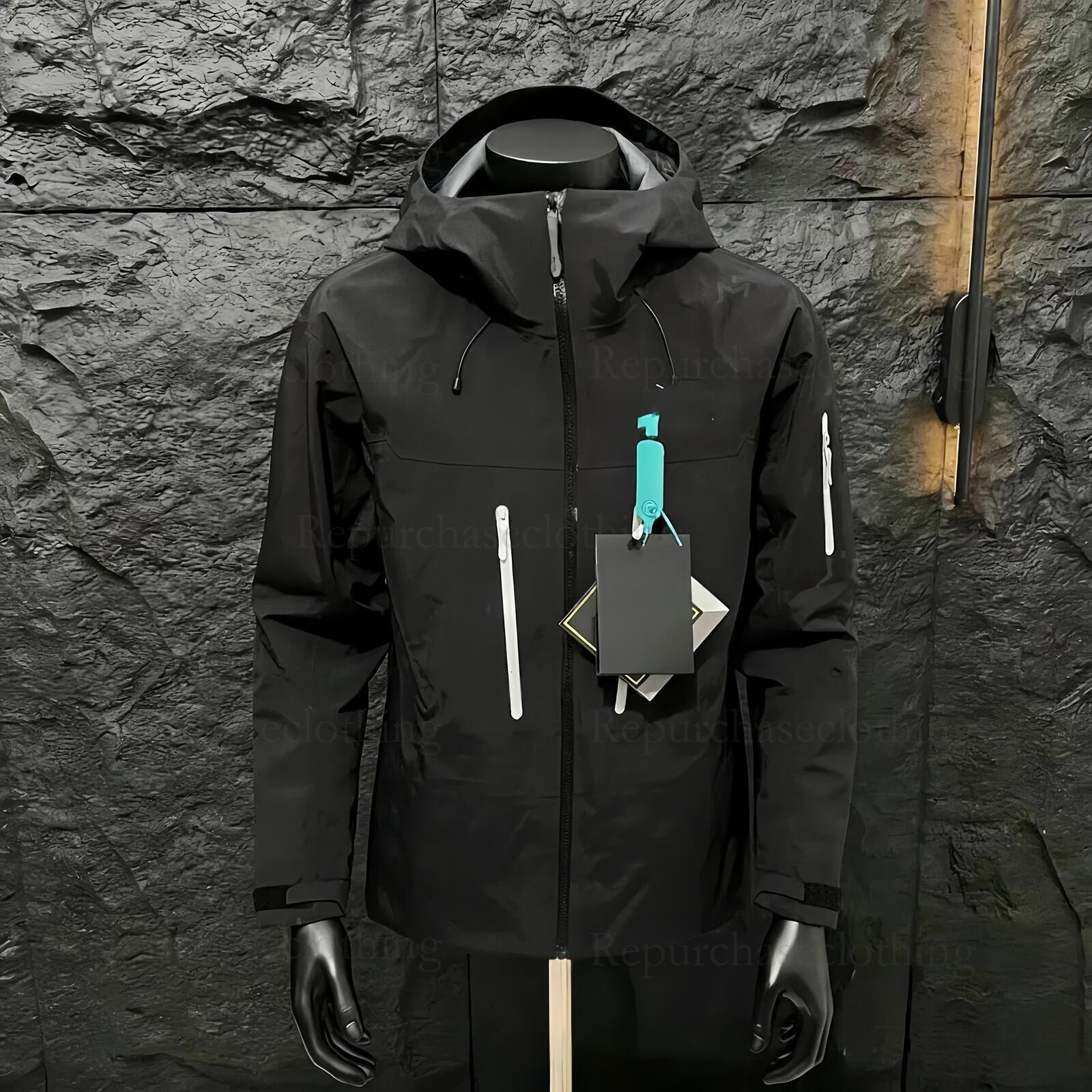 arcteryxslys jacket designer high quality Goretex arcteryxbrand Hard Shell Zip Up Mens Womens Embroidery Logo Windproof Waterproof Ski arcteryxclothes arcscoat