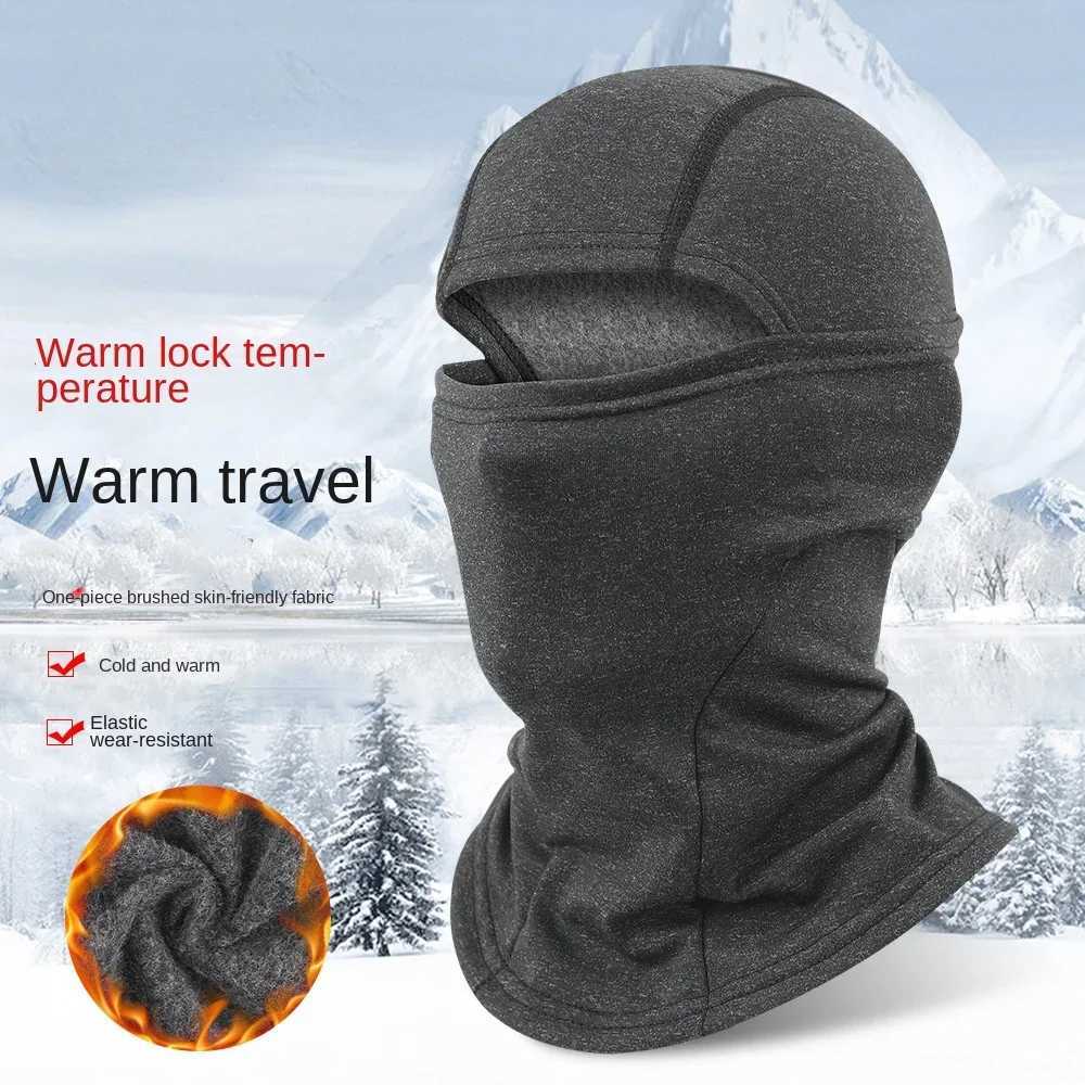 Warm Cycling Mask Motorcycle Mask Helmet Cover Balaclava With Fleece Windproof Neck Cover Cold Ski Mask Winter M260320