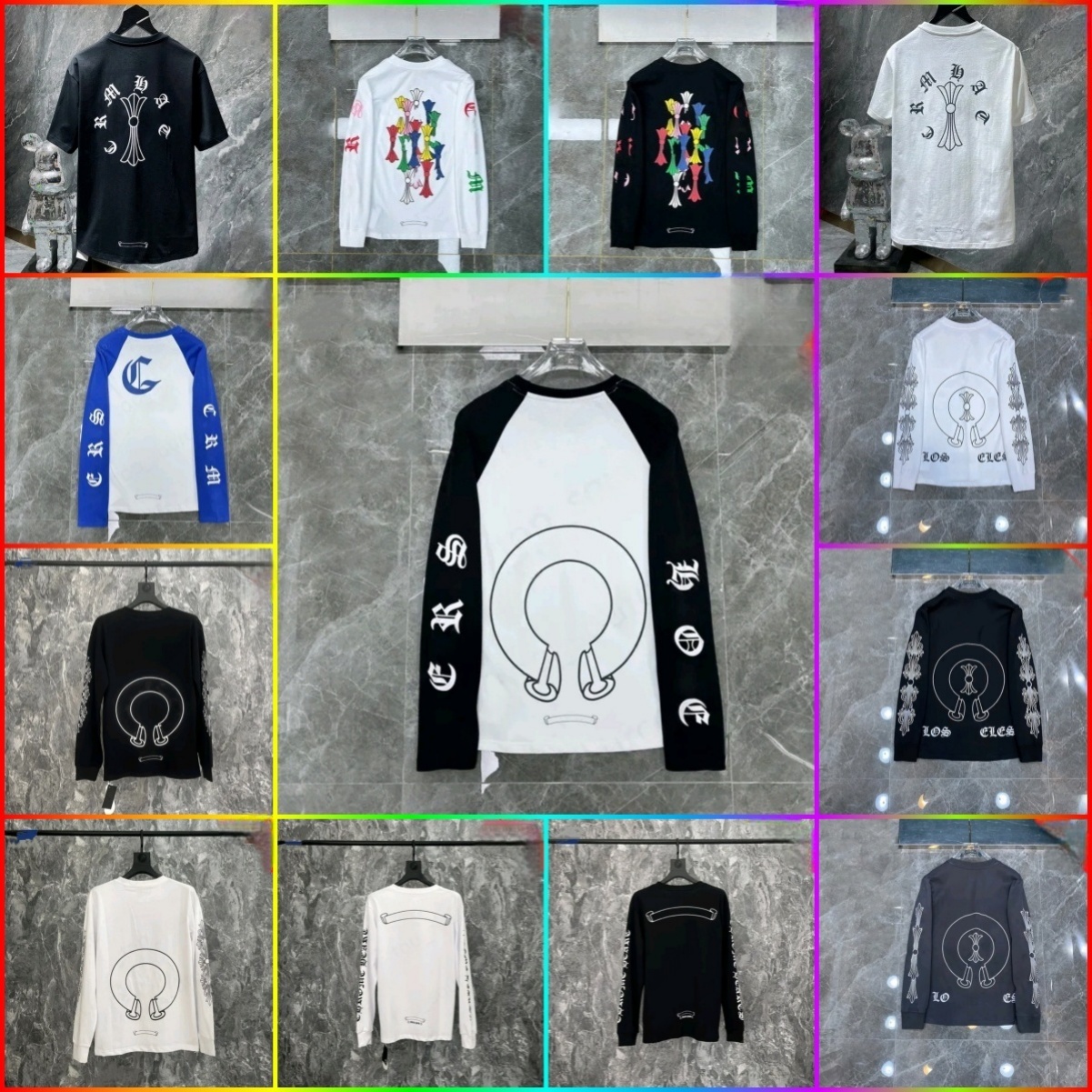 chormely hearts designer mens t shirt hoodie mens designer clothes shirts for men designer shorts High Quality sweatshirts Fashionable Men's Casual Short-Sleeve 11