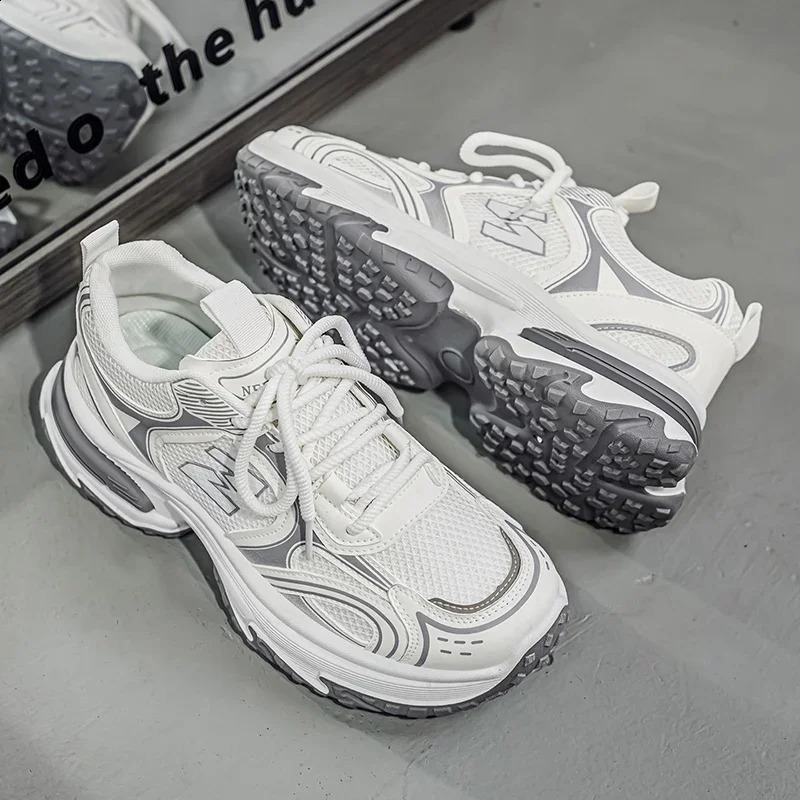 y ner Unisex Shoes Thick Bottom Platform Mixed Color All Match Sneakers Increasing Runway Skateboard Casual Trainers 260317