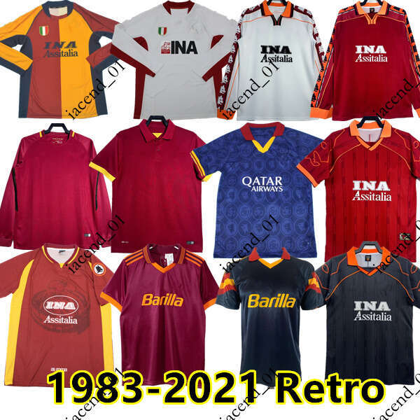 Roma jerseys 2020-21 Retro soccer TOTTI football shirt 89 90 91 92 94 95 96 98 99 20 21 BATISTUTA jersey Classic maillot de foot Nakata Montella shirt