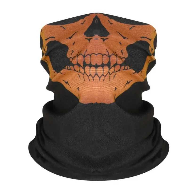 Cycling Face Mask Riding Scarf Breathable Skull Print Neck Gaiter Women Bandana wear band Snood Hiking Mask Balaclava M260320