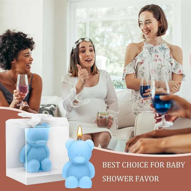 10PCS Cute Mini Bear Aromatherapy Candle Cup Creative Home Decoration Birthday Gift Candle Companion Gift H260319