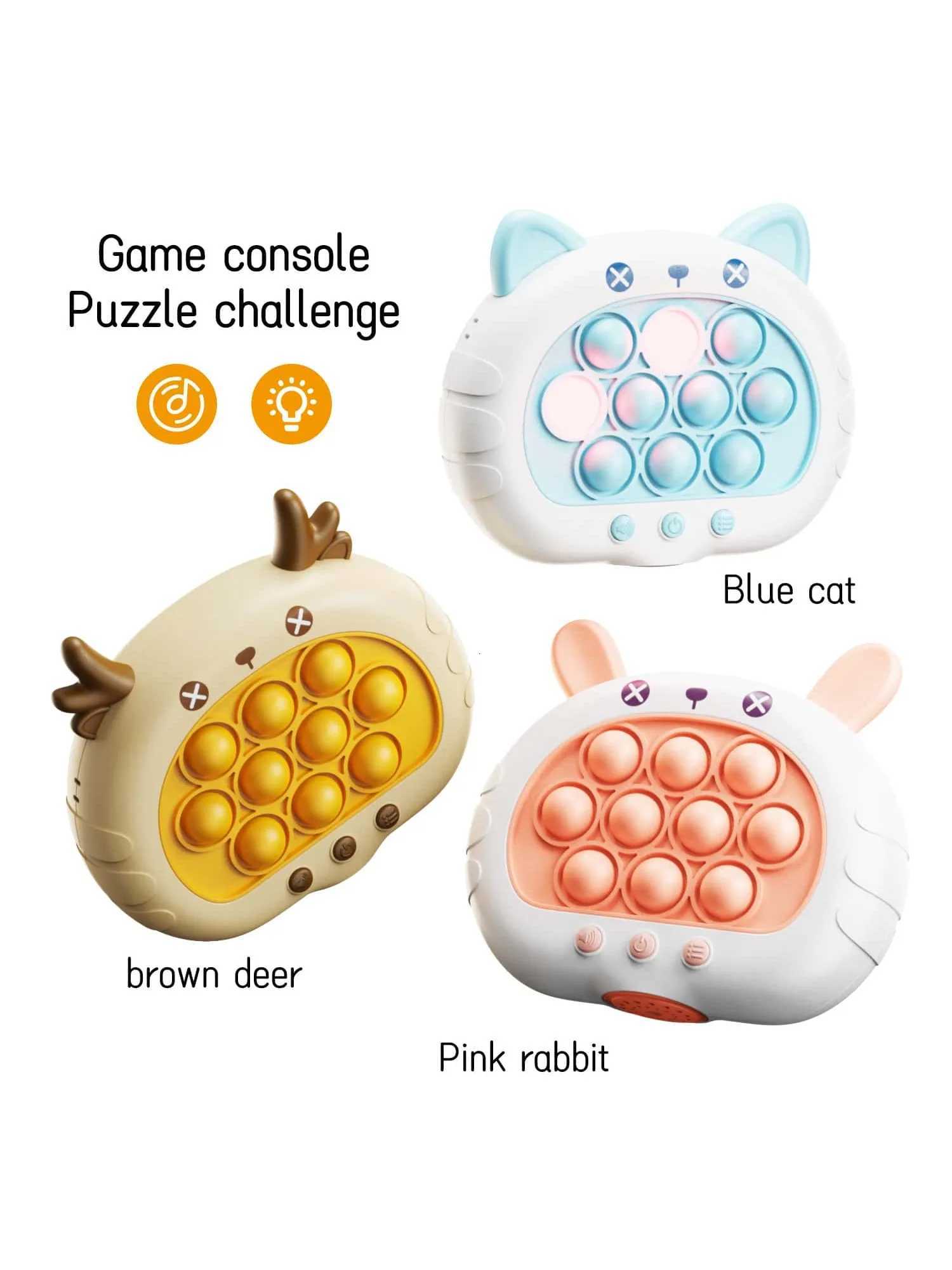 1PC music game console childrens toys desktop groundhog game console quick push puzzle early education games Y260319