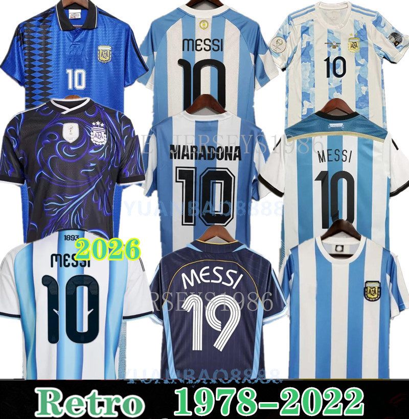 maradona soccer jersey 1986 94 ArgentinaS retro 86 Vintage Classic 78 Football Shirts Maillot Camisetas de Futbol 96 00 01 2006 2014 2025 2026 shirt men kids 88888666