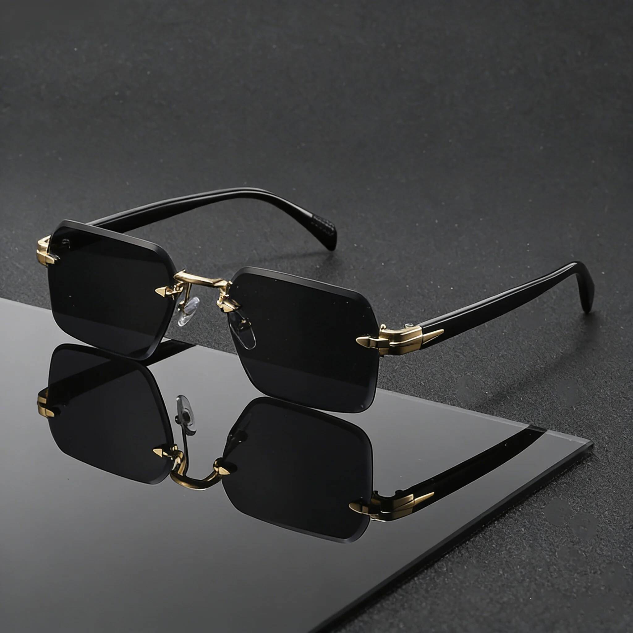Free Shipping 2026 New Fashionable Personalized Borderless Women's Sunglasses Outdoor Ultra Light Neutral Metal Hinge Sunscreen Glasses