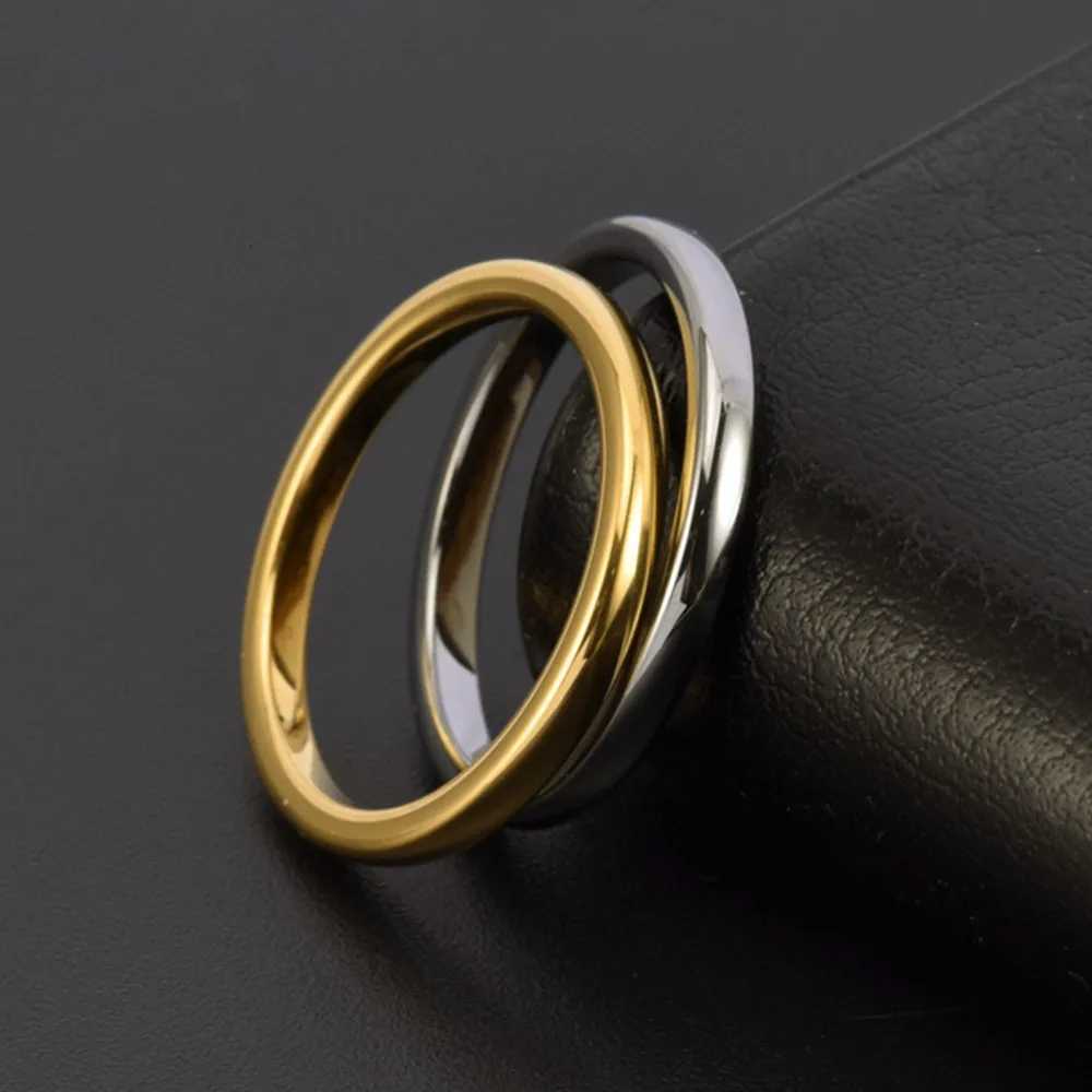 Japanese and Korean 2mm exquisite ultra-fine tungsten steel ring couple tail ring simple plain ring pair ring glossy jewellery H260320 - view 5
