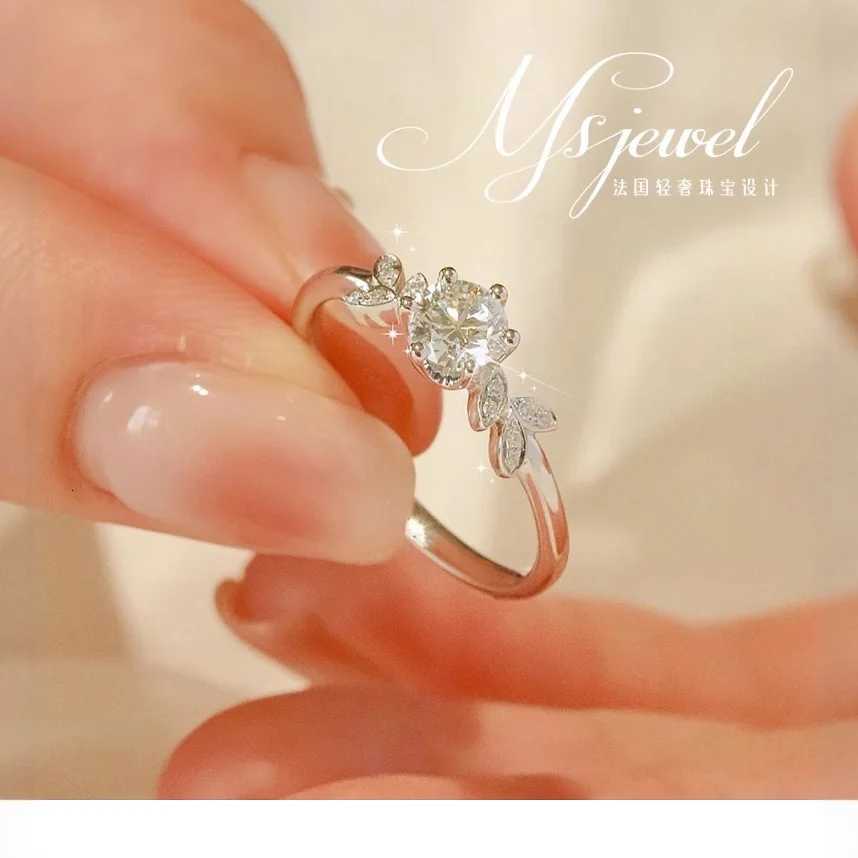 Vine Ring Womens 05 Moissanite PT950 Platinum - 05ct moissanite vine ring office-ready ornament H260320 - view 5