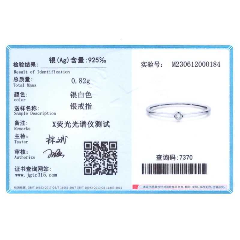 Ailmay Authentic 925 Sterling Silver Minimalist Fashion Shiny Clean Zircon Rings Womens Low Allergy Wedding Jewelry H260320 - view 7