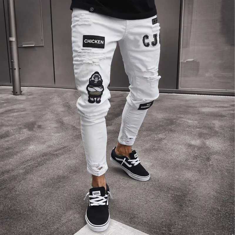 2025 New Summer Mens Denim Pants Old Blue Washed Male Jeans Straight Casual Menwear Loose Wide Leg Trousers New Fashion D260320