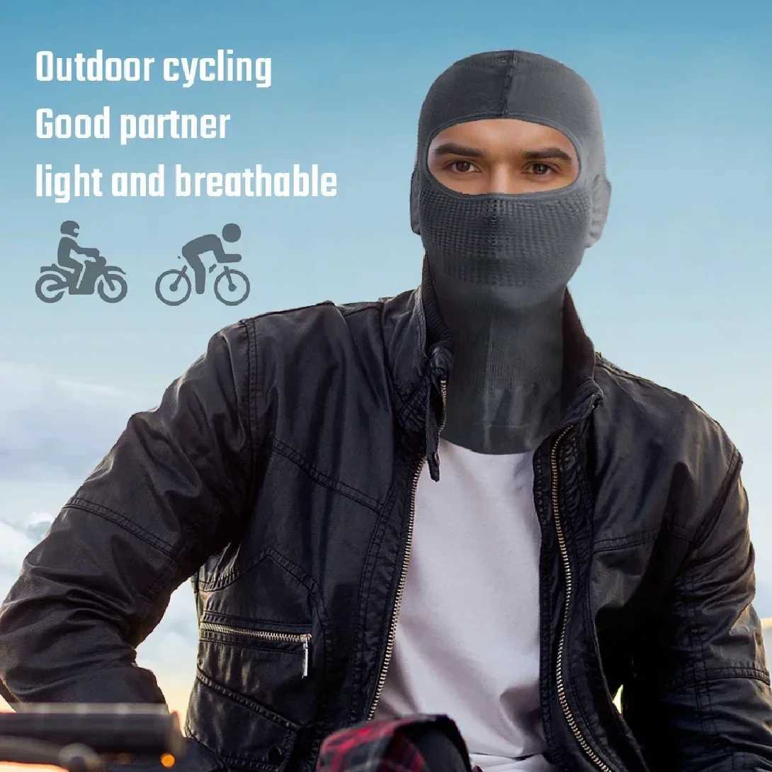 Balaclava Hat Full Face Mask Breathable Sun Protection Elastic Face Cover for Sports Hiking Camping Ski Outdoor Scarf Men M260320