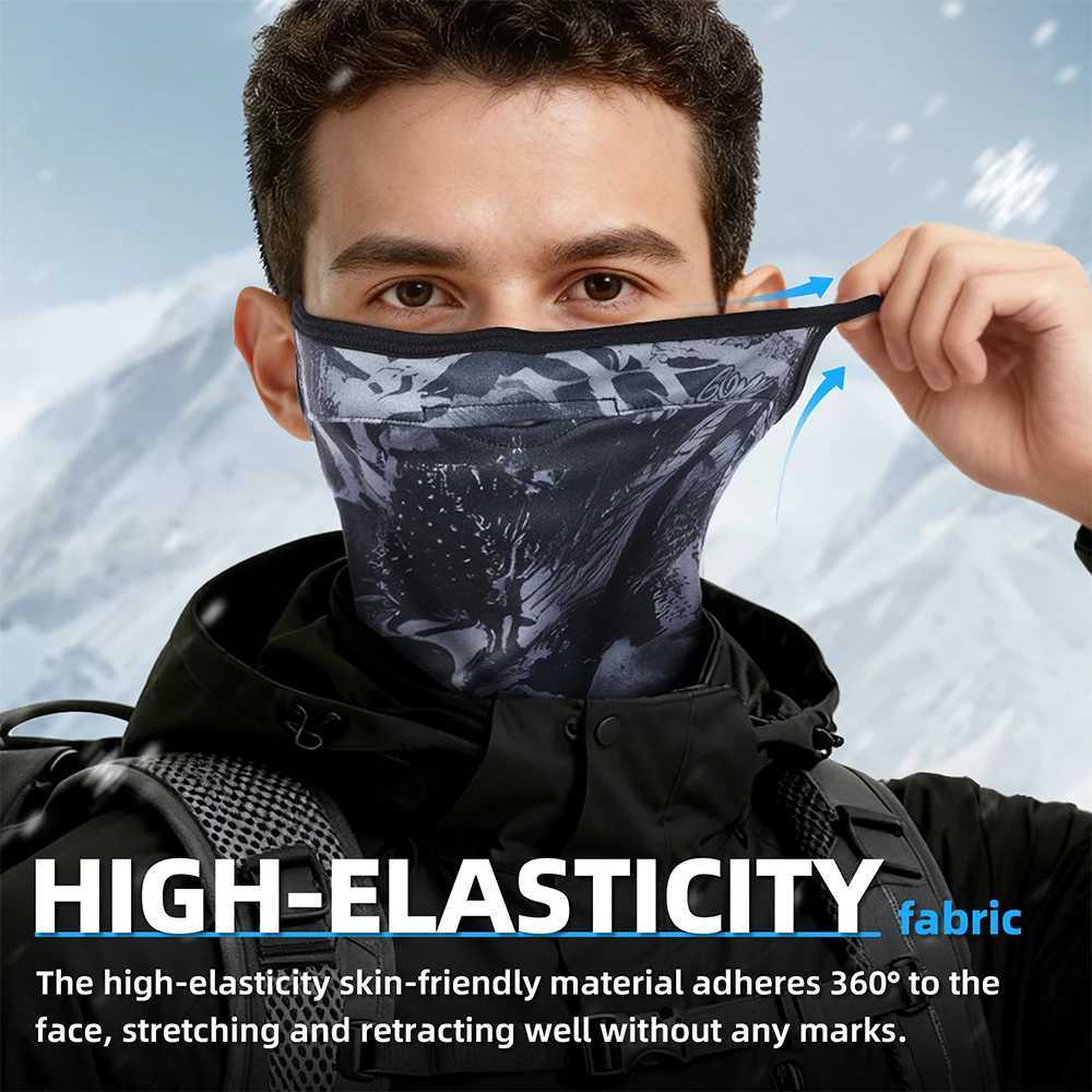 Thermal Bandana Winter Windproof Ski Half Face Mask Breathable Sports Running Cycling Hiking Camping Hunting Neck Warmer Gaiter M260320