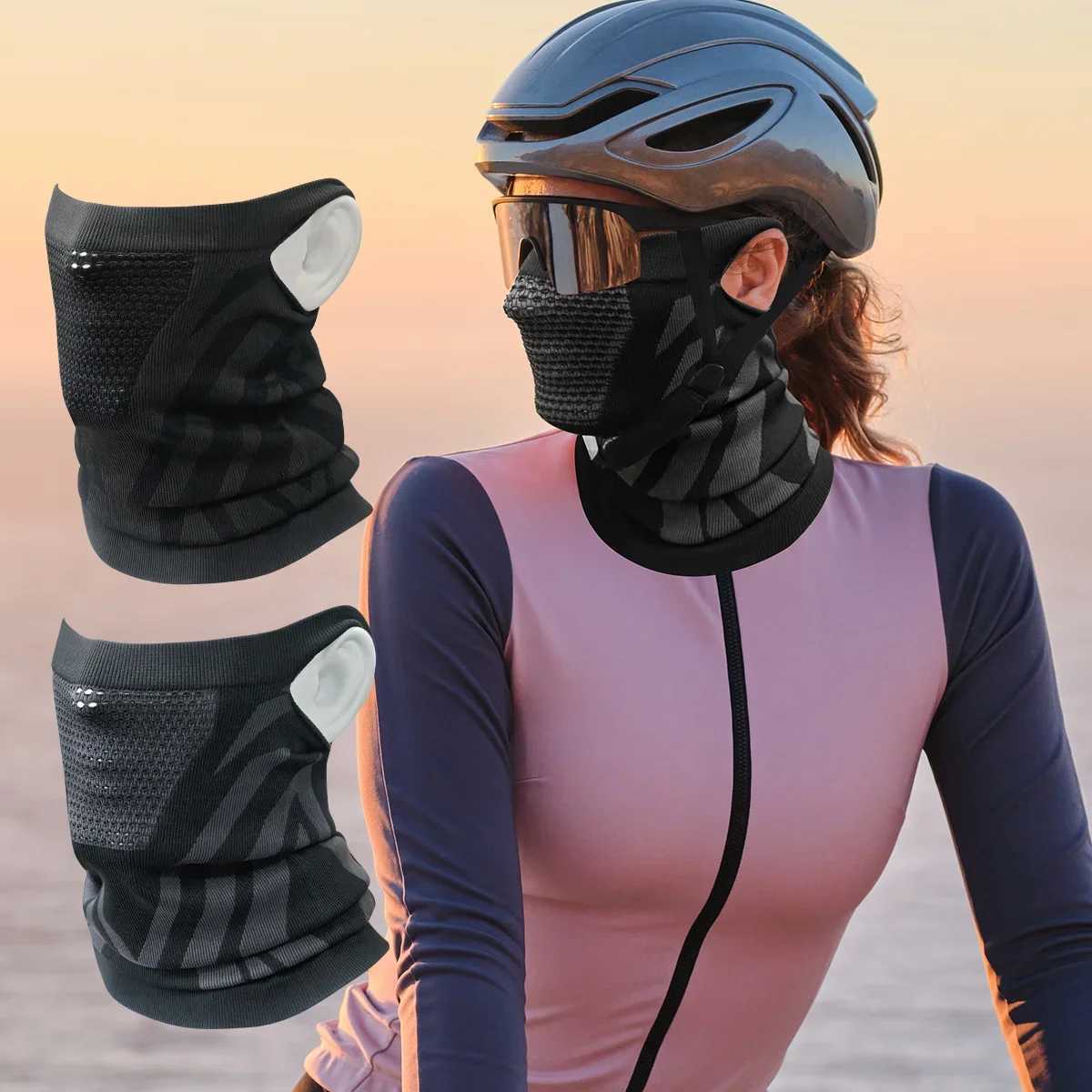 Winter Neck Warmer Gaiter Balaclava Ear-Loops Anti-shedding Windproof Face Mask for Ski Snowboard M260320
