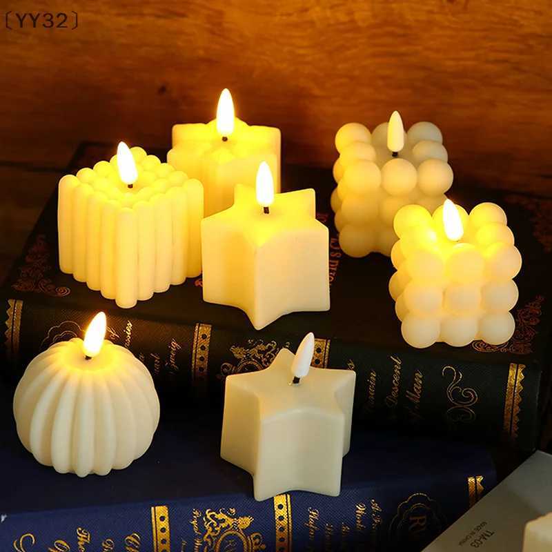YY32Pumpkin Battery Operated Candle Festival Decorative Props Night Lantern Led Lights For Bedroom Living Room H260319