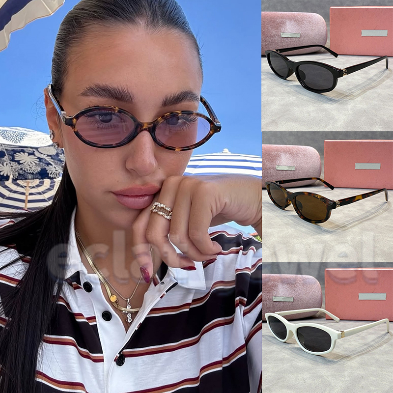 New Fashion Womens Sunglaases Designers Luxury Sunglasses for Women Small-frame Glasses Mens Tortoiseshell Thin Glasses Legs UV400 Outdoor Vacation Sun Glasses
