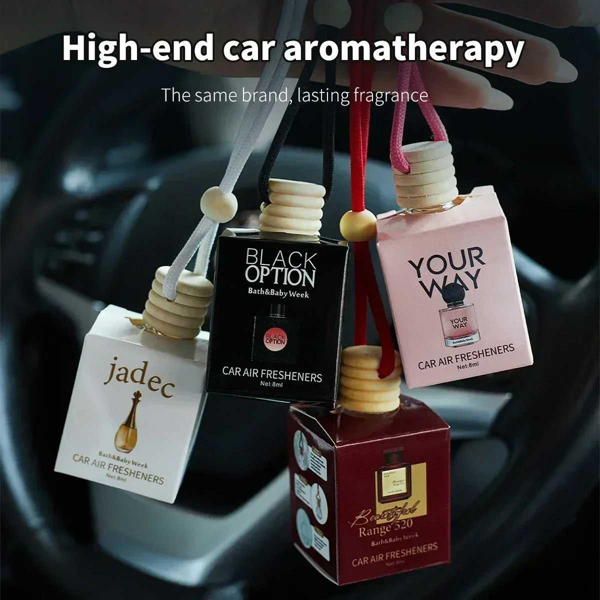 1pc 8ml Car Suspension Air Freshener Cute Car Air Diffuser Home Fragrance Car Air Freshener Suitable for Wardrobes Indoor An H260319