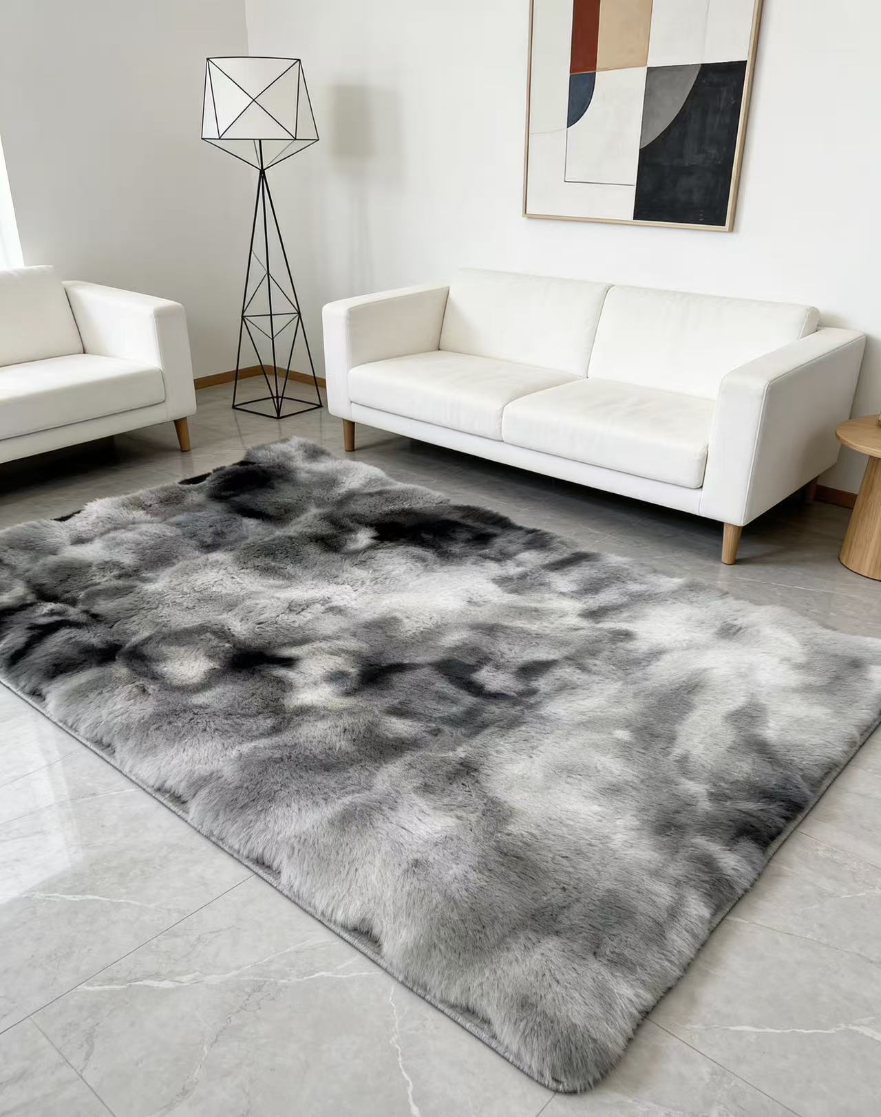 Chic Animal Print Indoor Rugs with Cushy Texture & Durable Construction