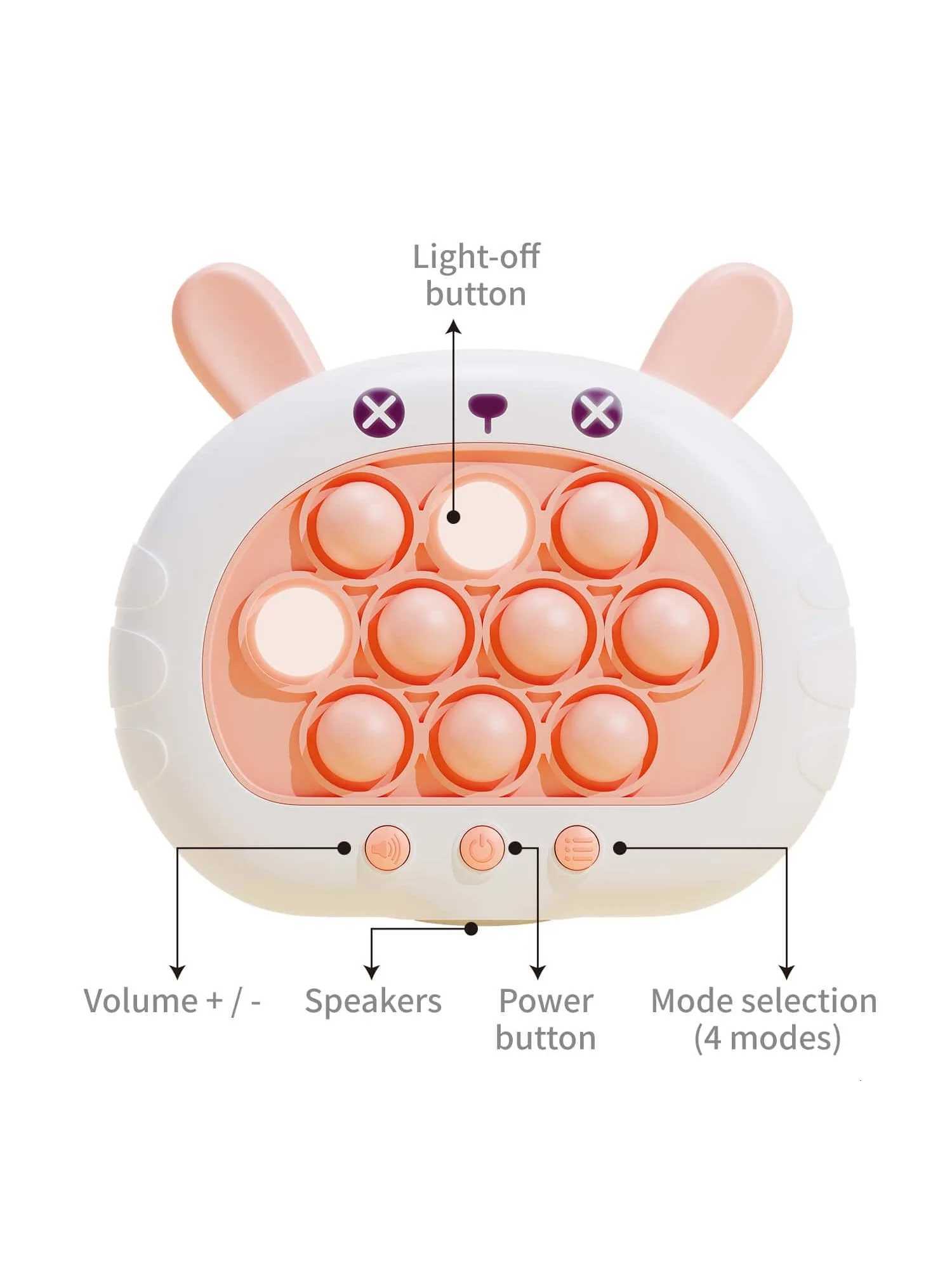 1PC music game console childrens toys desktop groundhog game console quick push puzzle early education games Y260319