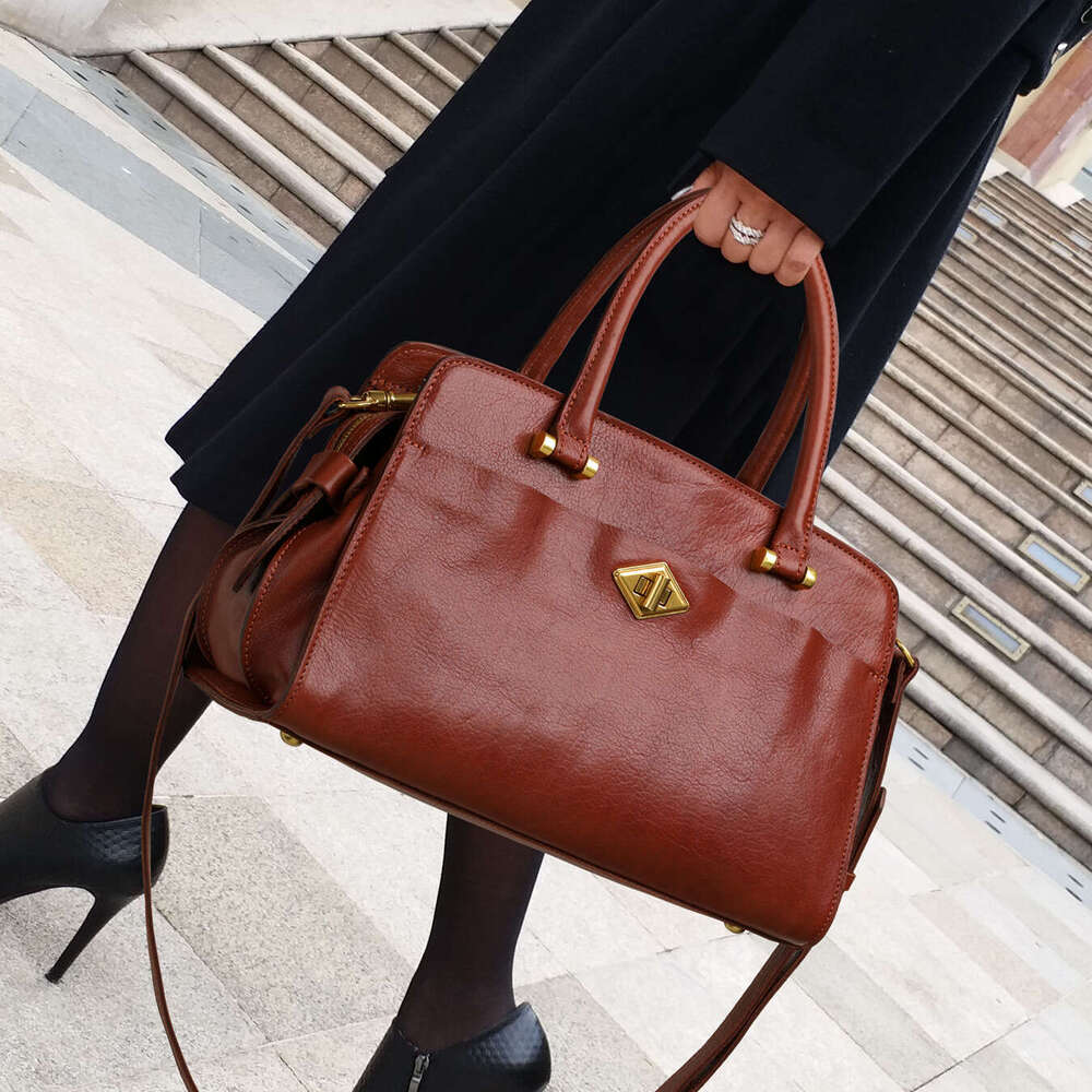 2026 New Trendy High-End Genuine Women Tote Large Capacity Luxury Shoulder Crossbody Handbag, Soft Leather Commute Bag, Factory Wholesale SENYY