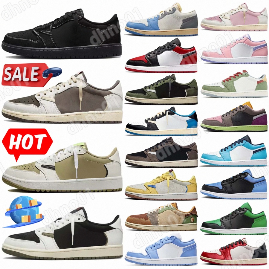 sneakers sneaker casual shoes mens shoes low 1 1s Chocolate Olive Green white brown voodoo White Yellow Red Green Black size 36-45 p4XW#