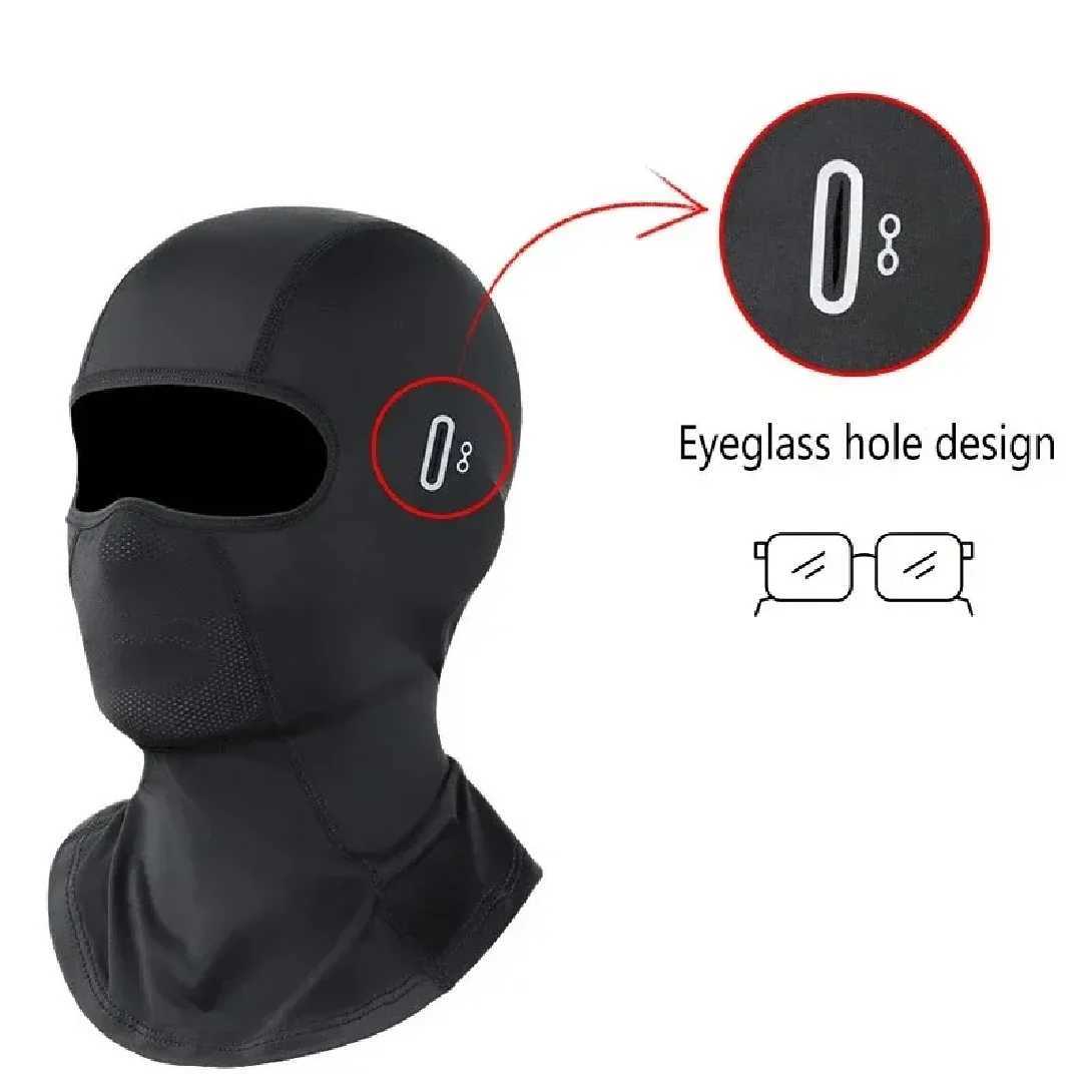 Motorcycle Balaclava Summer UV Protection Glasses Face Breathable Hole Men Women Quick-Drying Motorcyclist Winter Warm Ski Mask M260320