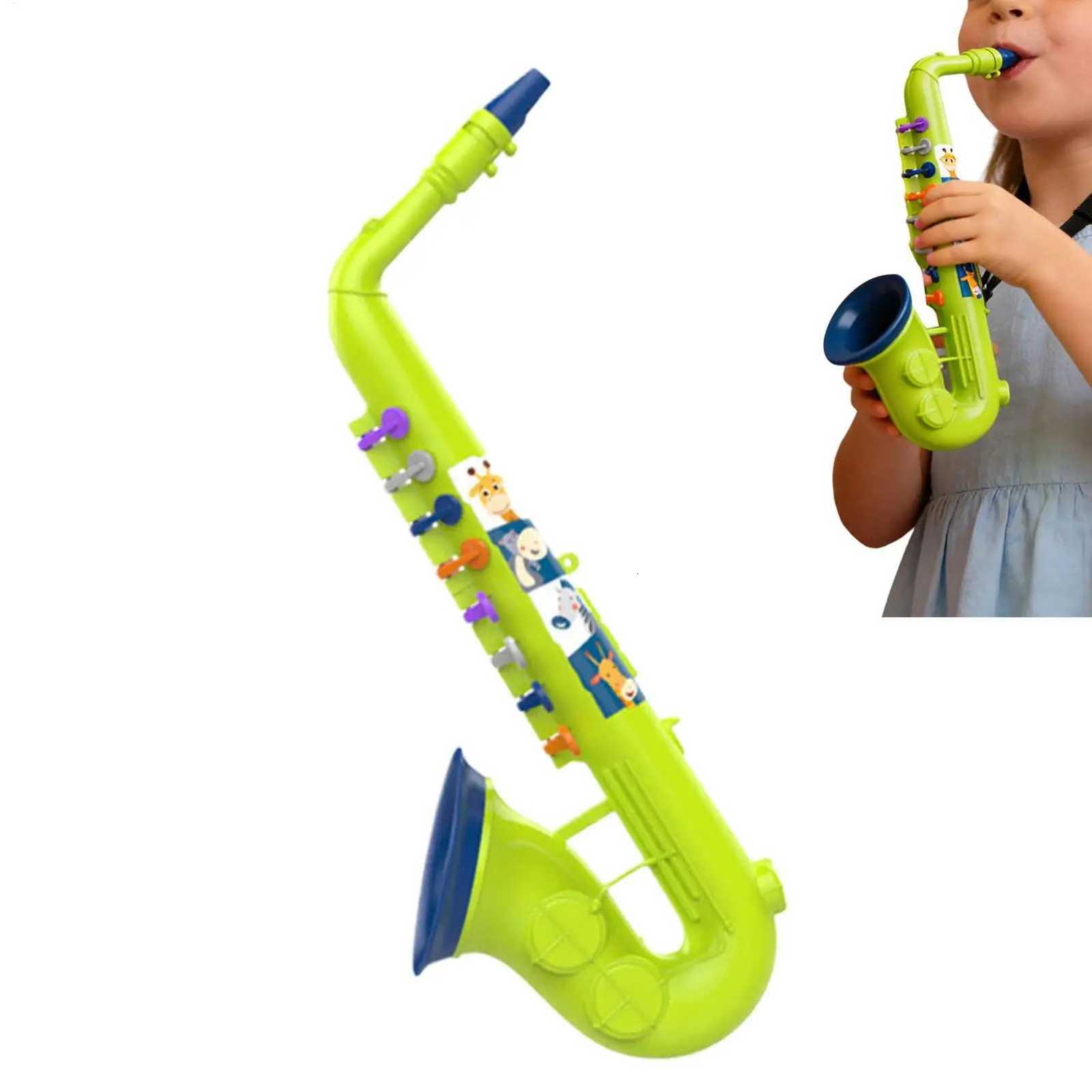 Kids Saxophone Toy 8 Key Educational Musical Instrument for Beginners Children Music Learning Preschool Classroom Birthday Gift Y260319