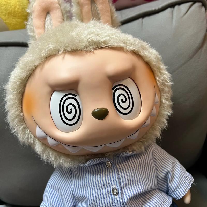 40cm LABUBU the MONSTERS FLIP WITH ME Vinyl Plush Doll Cutie Lovely Collectible Blind Box QIAOWANTONG