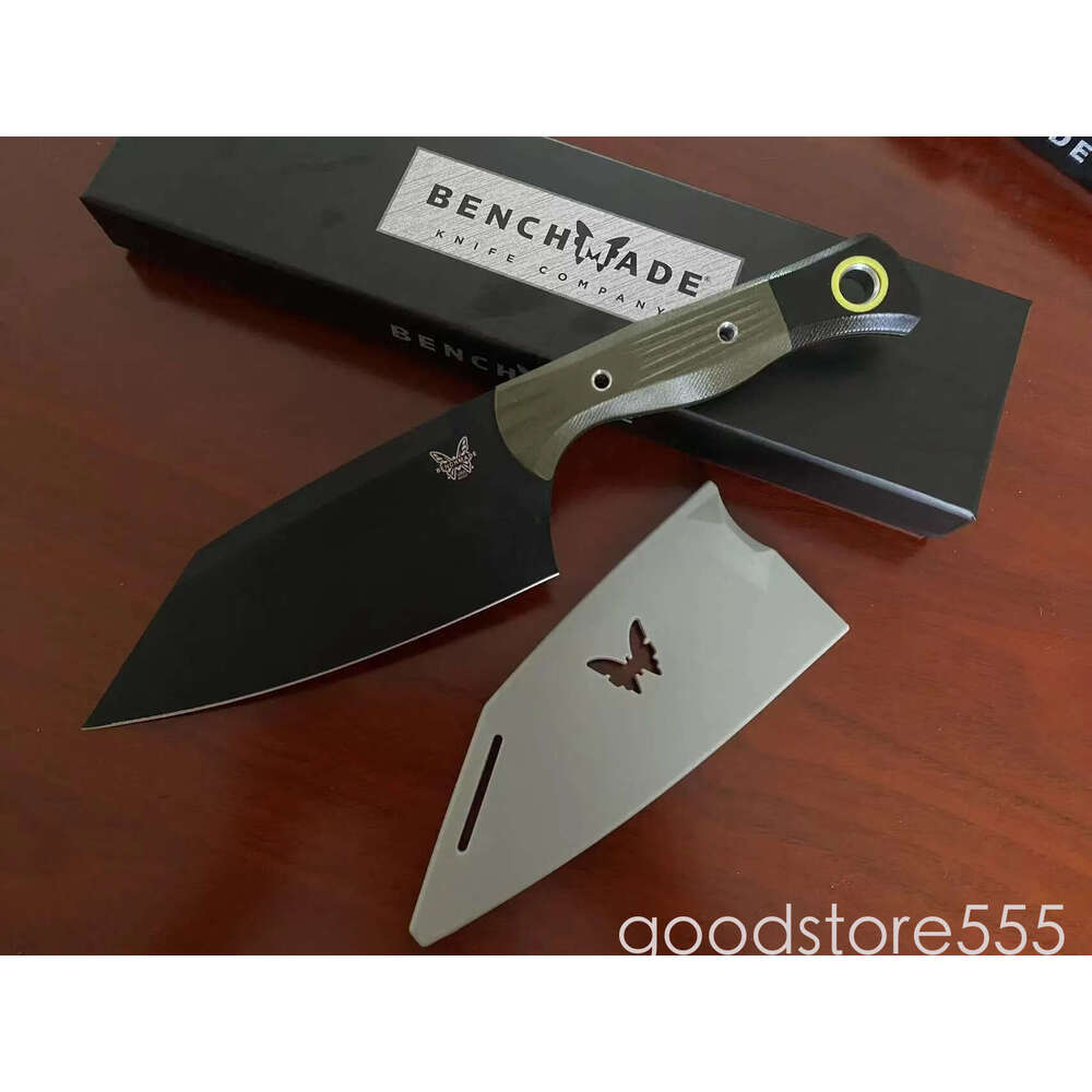 4Models pocket knife 4010BK-01 couteau Fixed fixed blade knife Blade Knife 5.82 CPM-154 Black Clip Point Blade, OD G10 Handles with G10 Bolsters