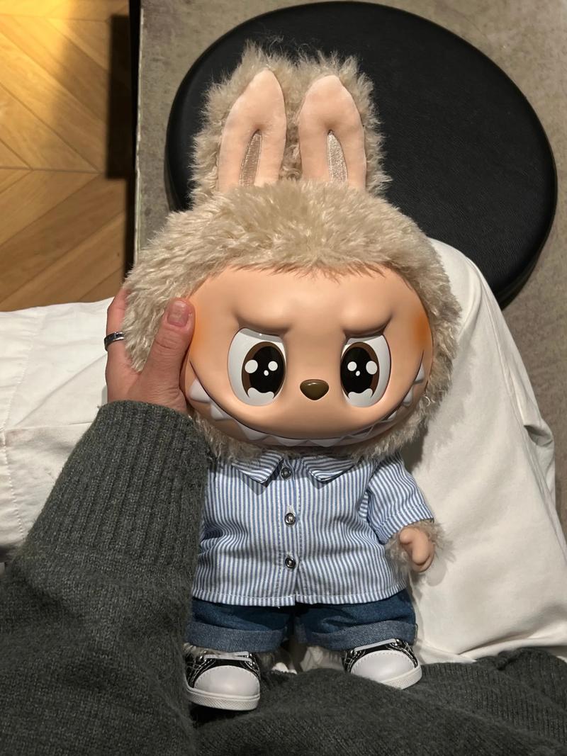 40cm LABUBU the MONSTERS FLIP WITH ME Vinyl Plush Doll Cutie Lovely Collectible Blind Box QIAOWANTONG