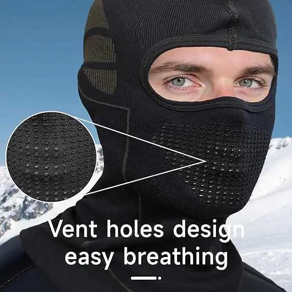 Men Women Cold-Proof Thermal Scarf Winter Ski Hat Balaclava Full Face Mask Ski Cycling Hunting Neck Cover Helmet Liner M260320