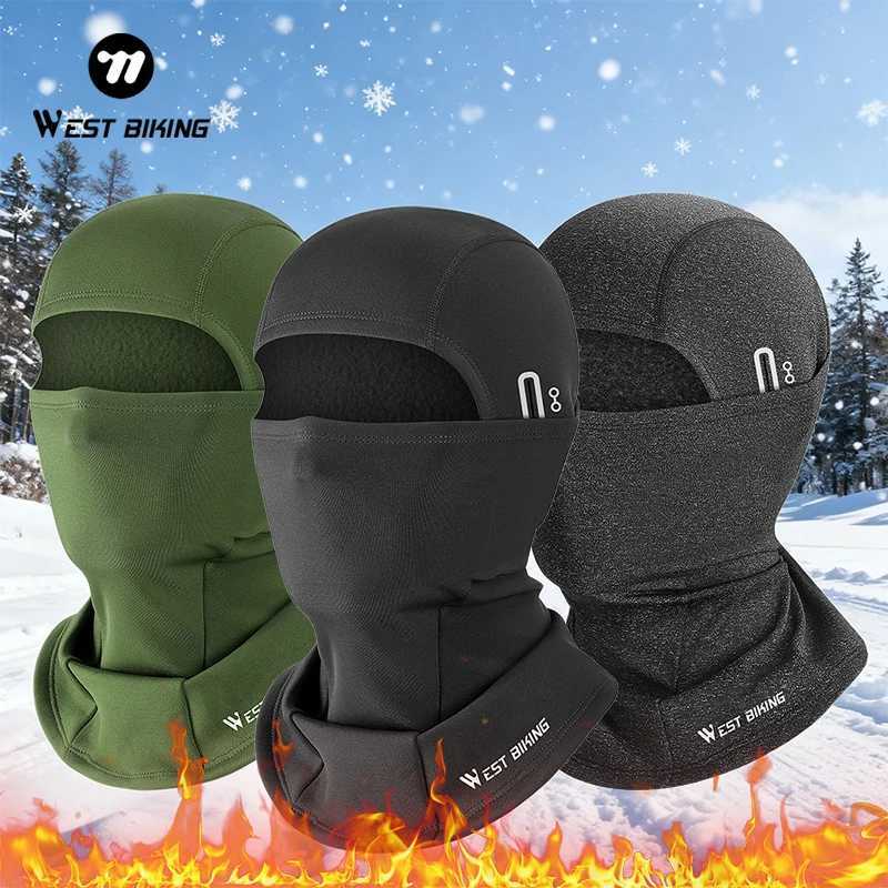WEST BIKING Winter Balaclava Cycling Face Mask Warm Fleece Windproof Dustproof Neck Warmer Hood for Bicycle Motorcycle Skiing M260320
