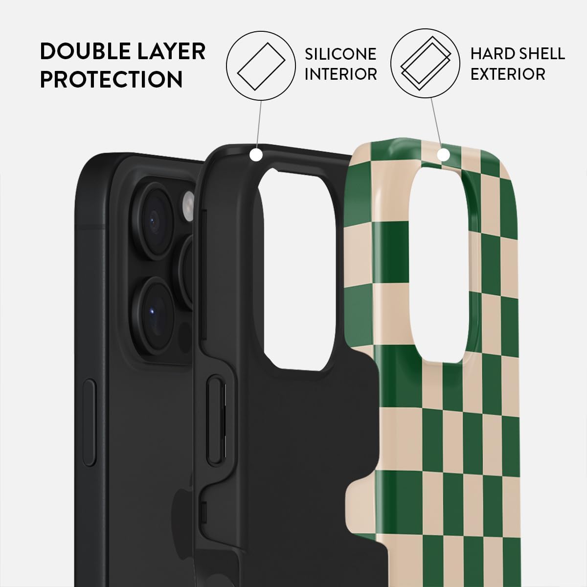 BURGA Phone Case for iPhone 16 Pro - Cute, Trendy, Aesthetic, Designer Pattern, 16pro Phone Cover, Hard Shell Protection - fits Apple iPhone 16 Pro Ca