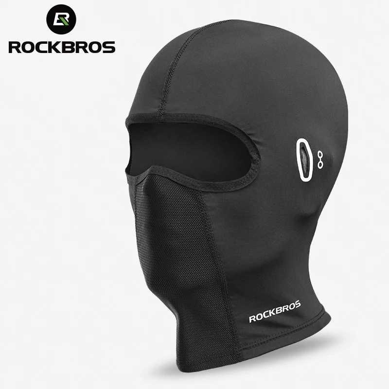 ROCKBROS Bike Mask Full Face Mask Summer Breathable Sun UV Protection Balaclava Glasses Hole Quick-Drying Tactical Balaclava M260320