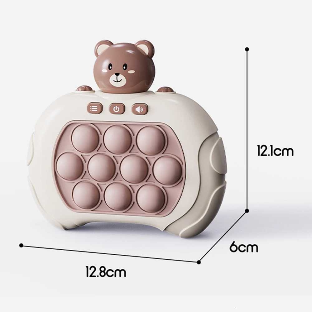 Mini Mole Whacker Toy with Sound Light Creative Mole Attack Game Decompression Toys Hit The Gopher Game Machine for Baby Toddler Y260319