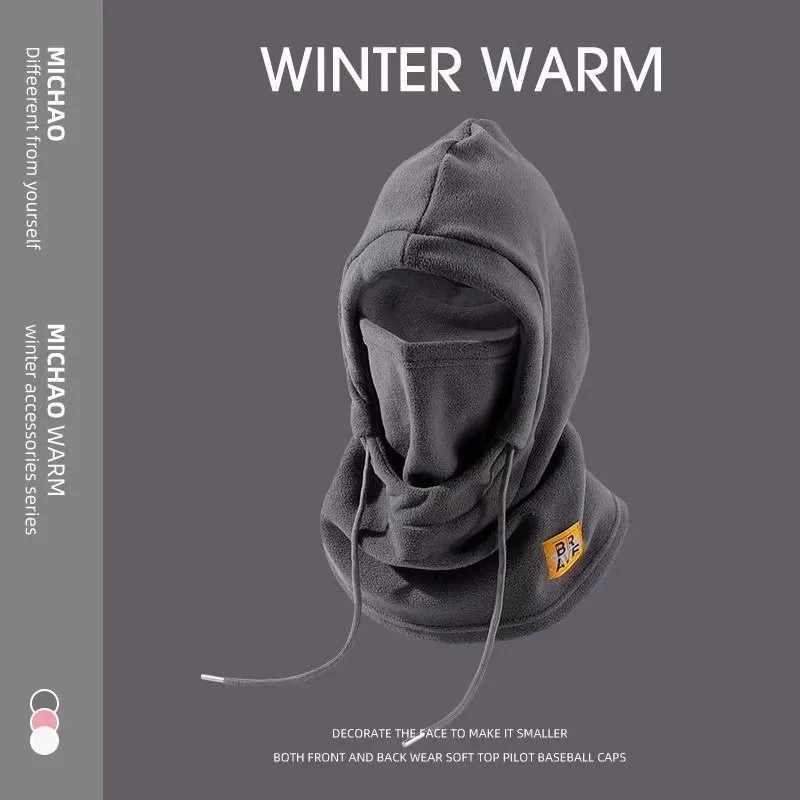 Winter Warm Hat with Mask and Neck Warmer 3-in-1 Windproof Balaclava for Men and Women Cycling Cold Weather Protection M260320