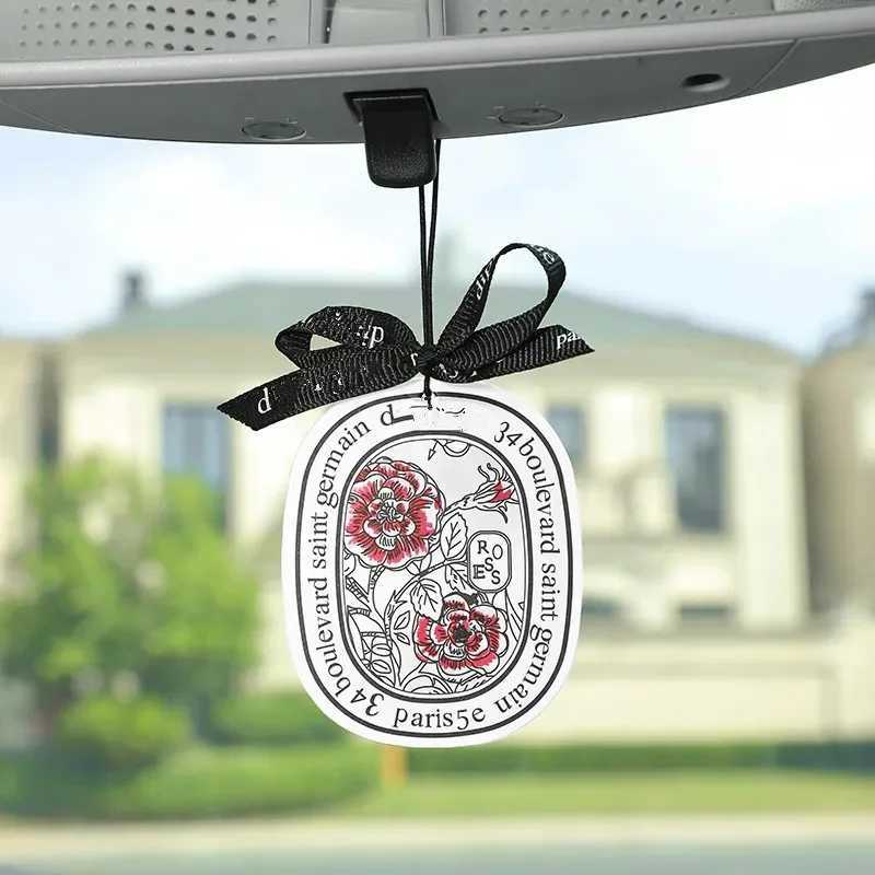 4pcs/lot car fragrance fresh car fragrance pendant car perfume lasting fragrance air freshener ribbon H260319