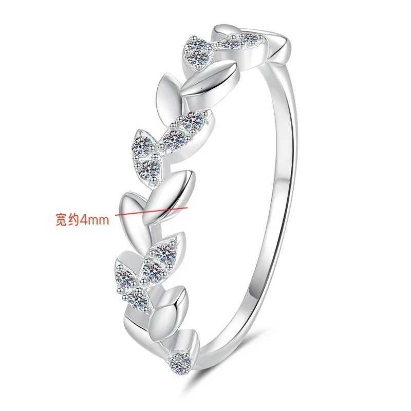 Romantic Petal Ring Womens 01CT Moissanite PT950 Platinum - Minimalist petal style 01CT brilliance office versatile jewelry H260320 - view 6