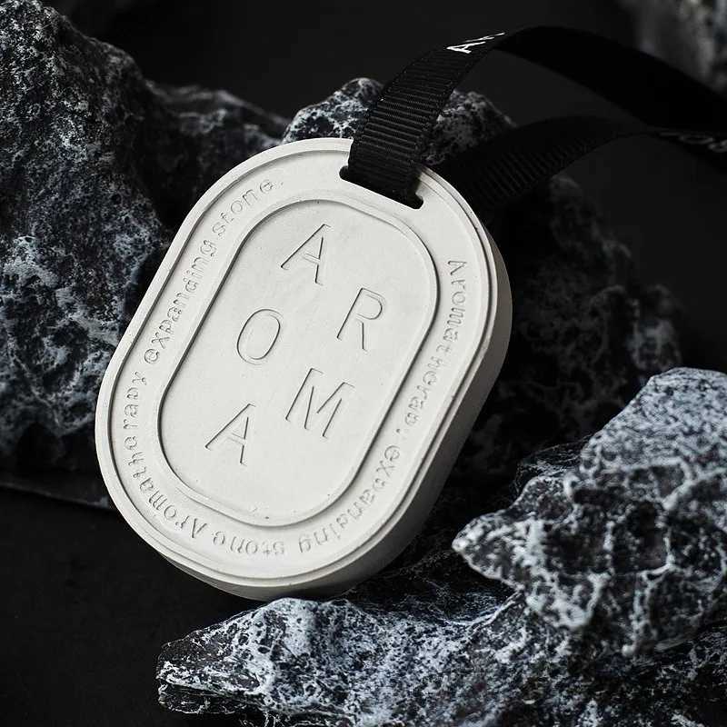 Camellia Car Aromatherapy Stone Pendant Fashion Bedroom Wardrobe Diffuser Light of Hope Diatomaceous Earth Aromatherapy Sheet H260319