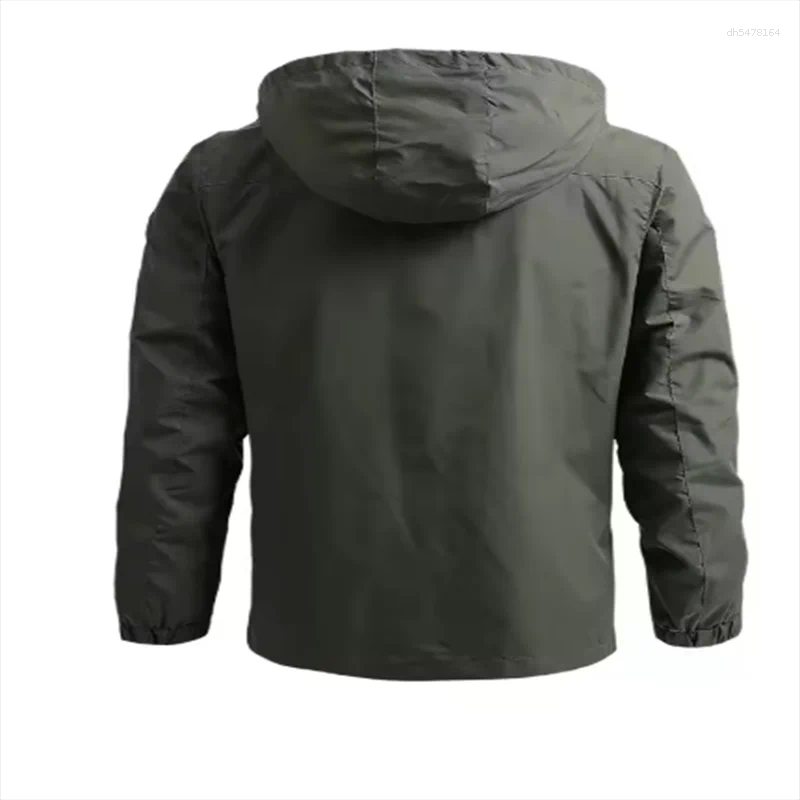 mens vests 2026 spring and autumn coat fashion mountain hooded hardshell jacket windbreaker outdoor blazer wear a001