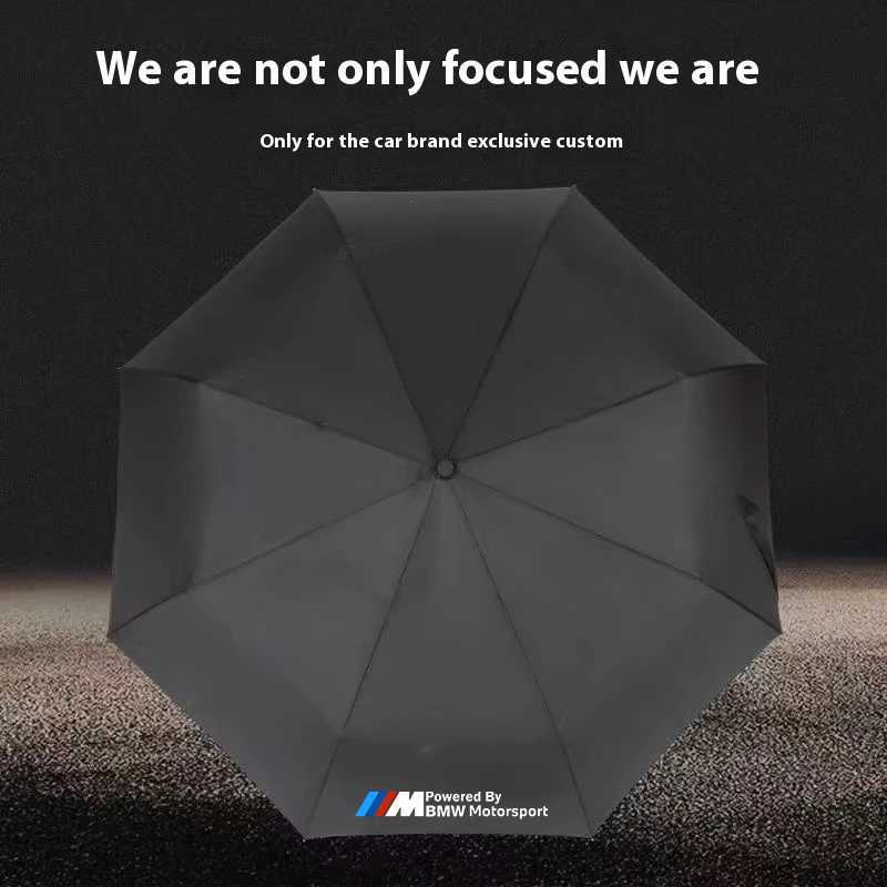 For BMW M Motorsport F10 F15 F25 F30 G20 G30 E39 E46 E60 E90 X1 X3 X4 X5 X6 X7 Car Automatic Folding Windproof Sunshade Umbrella H260319